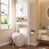 APRILSOUL  Versatile Toilet Storage Cabinet – Stylish and Functional Bathroom Organizer with Adjustable Shelves - 3 of 4