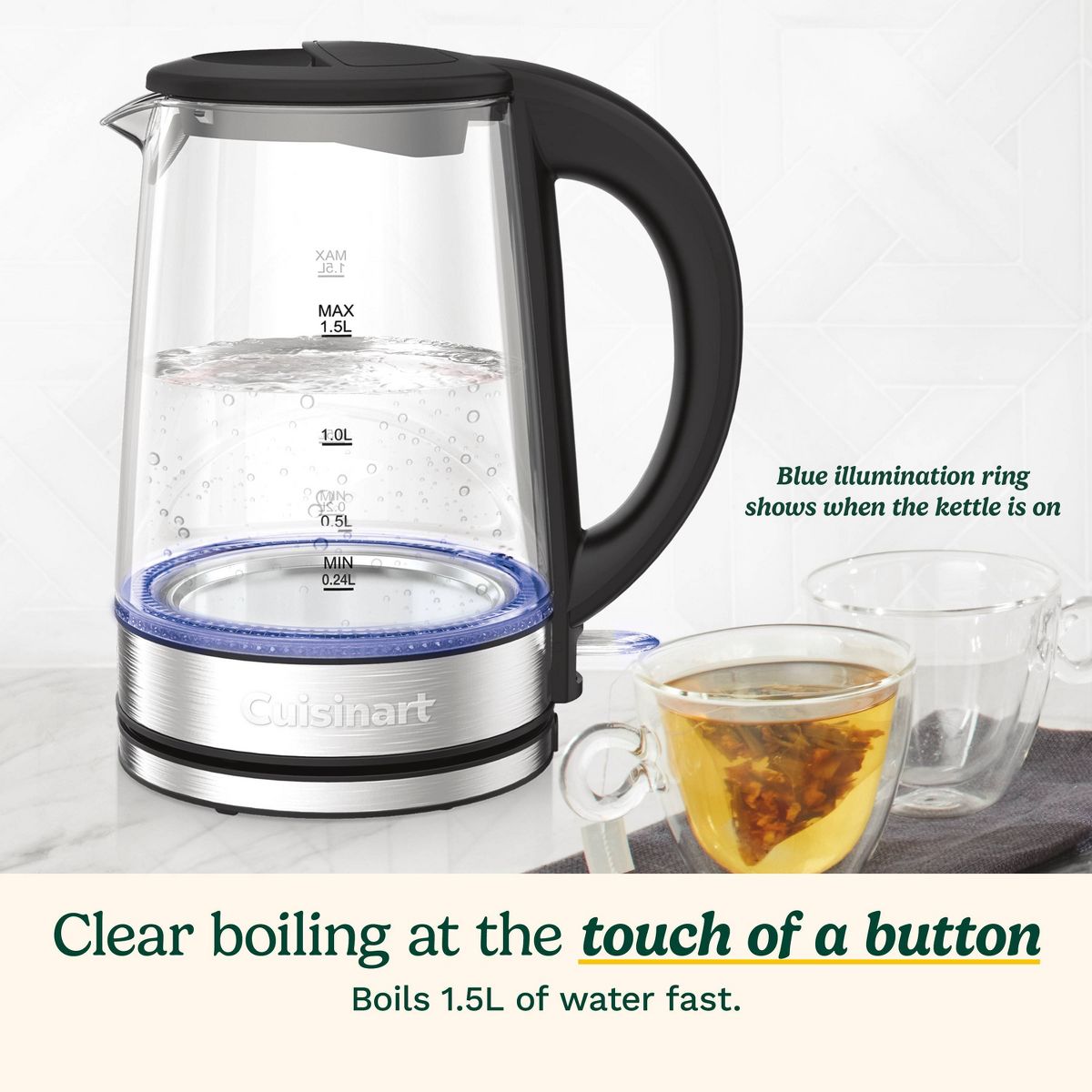 Cuisinart Clear 1.5L Kettle - thumbnail 3