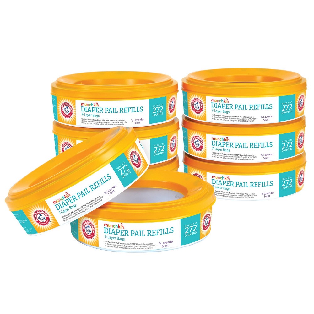 Photos - Baby Hygiene Munchkin Arm & Hammer Diaper Pail Refill Rings - 8pk 