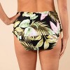 Lands' End Women's Shirred High Waist Bikini Bottom - Black - 2 of 3