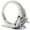 Pompeii3 1/2ct Diamond Semi Mount Antique Engagement Setting - 3 of 4