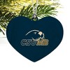 California State University Monterey Bay Primary Logo Heart Love Wood Christmas Tree Holiday Ornament - 3 of 4