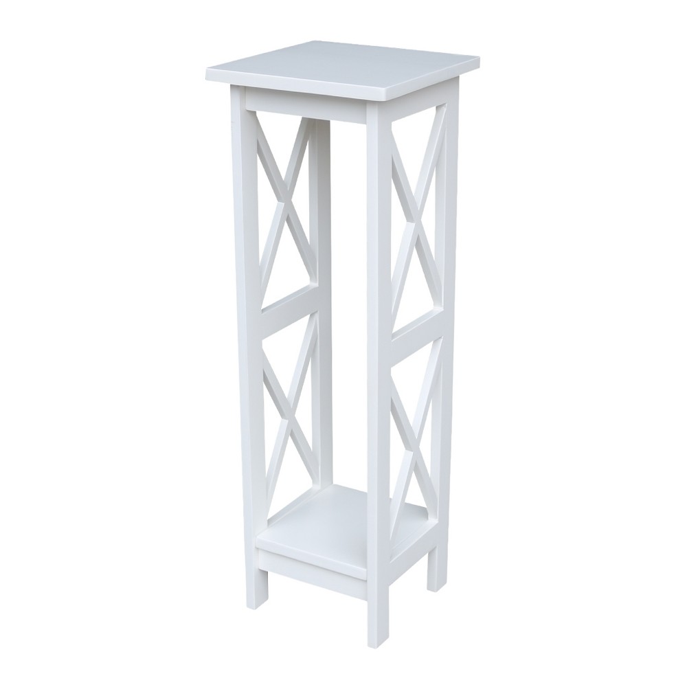 Photos - Plant Stand 36" X-Sided  White - International Concepts