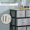 SEVOBAL Dressers 8 Drawer Fabric Chest of Drawers with Robust Steel Frame for Bedroom and Inviting Hallway, Gray, 11.75"*39.25"*31" - 2 of 4