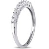EVERLY JEWELRY | 10k White Gold 1/4 CT TW Diamond Anniversary Band - 2 of 4