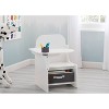 Delta Children Mysize Chair Desk With Storage Bin - White : Target