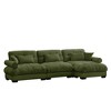 TiramisuBest Super Comfort Oversized Modular Velvet Sectional Sofa Couch with Movable Ottoman,Convertible L Shaped Couch for Living Room - 4 of 4