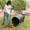 Gardenised Green Garden Leaf Collector Caddy Tool Bag Holder with Hand Scoop Collapsible Trash Can - 2 of 4