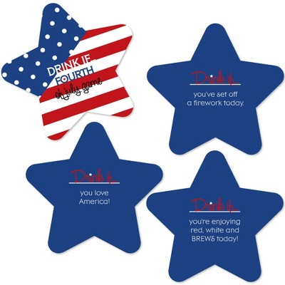 Big Dot of Happiness Drink If Game - 4th of July - Independence Day Party Game - 24 Count