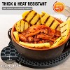 Itopfox Silicone Trivet Mats - 4 Heat Resistant Pot Holders Multipurpose Non-Slip Hot Pads for Kitchen Hot Dishes Jar Opener Spoon Holder, Food Grade - 4 of 4