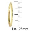 EVERLY JEWELRY | 10k Yellow Gold Hoop Earrings - 3 of 4
