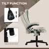 TiramisuBest 6-Point Vibrating Heat Massage Office Chair, Reclining, Padded Armrests, Remote, Dark Green Polyester - 4 of 4