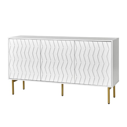 Lewis 60"Wide 3 Door Sideboard With Adjustable Shelf | ARTFUL LIVING DESIGN - image 1 of 4