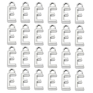 Unique Bargains Metal Bulk Elegant DIY Crafts Jewelry Making Initial Pendant 50 Pcs - 1 of 4