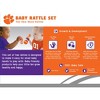Baby Fanatic Wood Rattle 2 Pack - NCAA Clemson Tigers Baby Toy Set - 4 of 4