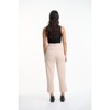 Lafidi Women’s Mid-Rise Cropped Pants – Relaxed Tapered Leg Trousers with Sash Belt and Welt Pockets - 4 of 4