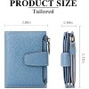 BEAFUP Women's Genuine Leather Wallet,Compact Size Wallet, RFID Blocking,with 14 Slots and 2 Zippered Pockets & Zipper Coin Pouch - 3 of 4