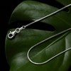 Sided Snake Chain, 1mm, Lobster Clasp, 20 in, Fashionable, Exquisite and High-end, Suitable for Women To Wear - 3 of 4