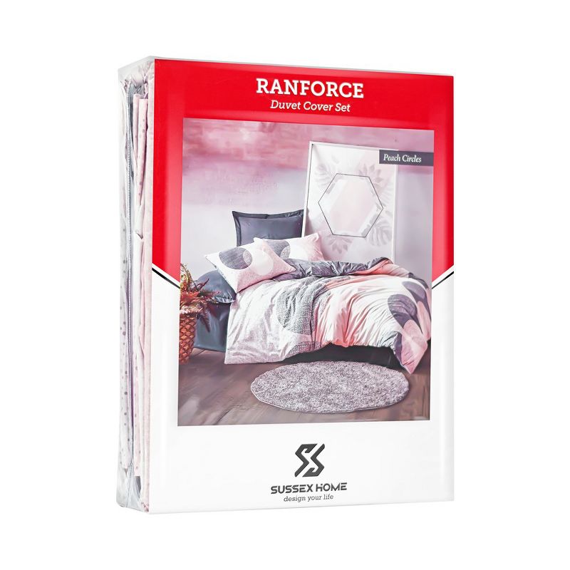 Sussexhome Modeline Collection High Quality Cotton Set, 1 Duvet Cover, 1 Fitted Sheet and 2 Pillowcases, 4 of 8