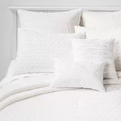 8pc Suffolk Comforter Set White - Threshold™