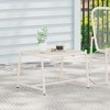 Vynxaria Kincaid 13"H White Mesh Side Table ¨C Stylish Accent for Outdoor Living - 2 of 4