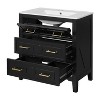 YOOCOZZ FreeStanding Bathroom Vanity with Ceramic Sink and 3 Drawers - 2 of 4
