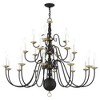 Livex Lighting Williamsburgh 22 - Light Chandelier in  Black - 2 of 3
