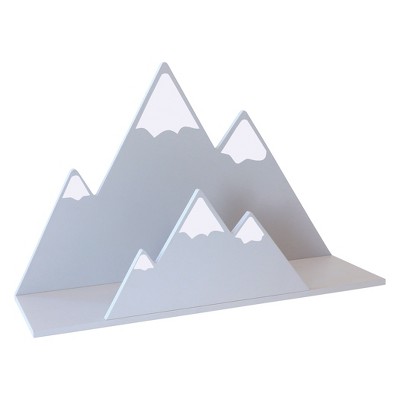 Image of Trend Lab Wall Shelf - Mountain Gray