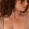 14K Gold Plated Curb Paperclip Box Sphere Bead Snake Herringbone and Figaro Chain Adjustable Necklace - 2 of 4