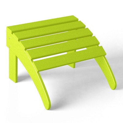 WestinTrends All-Weather Outdoor Patio Poly Adirondack Ottoman Footrest