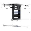 Aheaplus 4FT-8FT Wardrobe Organizer System with 2 Doors, Laundry Room Storage Cabinet with Drying Rack - 2 of 4