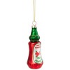 Northlight Glittered Bottle of Hot Sauce Glass Christmas Ornament - 4" - Red and Green - 4 of 4