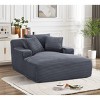 NicBex Couches for Living Room 66.1" Oversized Chaise Lounge Chair Corduroy Upholstered Sofa Sleeper Chair with Full Foam Cushioning - 4 of 4
