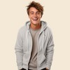 Dalix Cappuccino Embroidered Zip Hoodie Fleece Long Sleeve Pocket Warm Soft Mens - 3 of 4
