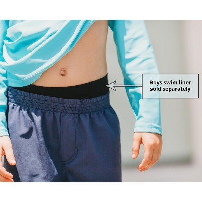 City Threads Boys UPF 50+ Soft Stretch Below the Knee Swim Board Shorts | Red - 20Y — фото 4