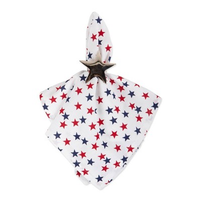 6pk Cotton America Stars Napkins - Design Imports
