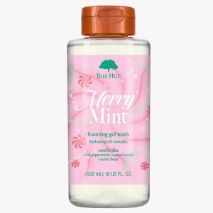 Tree Hut Foaming Gel Body Wash - Merry Mint - 18 fl oz - 1 of 4