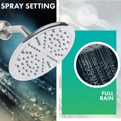 8-Inch Chrome Rainfall Spa Wall Mounted Shower Head