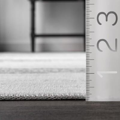 Eco-Chic Diamond Weave 8' x 10' White Synthetic Area Rug