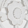 Hand Carved Wood Decorative Wall Panel White - American Art Decor: MDF Botanical Art, Vertical Orientation - 2 of 4