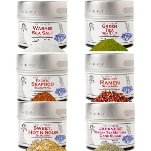 Japanese Seasoning Gift Set - Tastes of Japan - Artisanal Spice Blends Six Pack | Gustus Vitae - 1 of 4