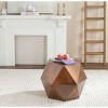 Astrid Faceted Side Table - Copper - Safavieh. - 2 of 3