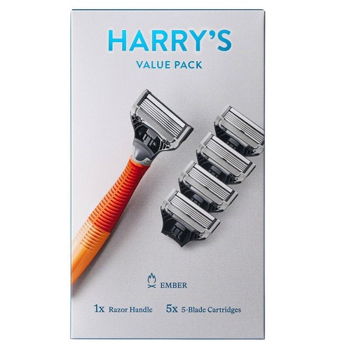 Harry's Value Pack Non-disposable Razor Handle - Orange - 6ct : Target