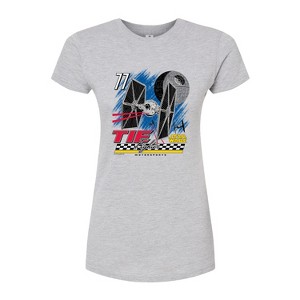Women's - Star Wars - Tie Fighter Racing Fitted Graphic T-Shirt - 1 of 2