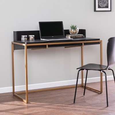 Gray and deals gold desk