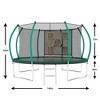 HFYee 1214/8*14FT Round Jump Trampoline Enclosure & Ladder for Backyard Fitness for Ages 8+ - 2 of 4