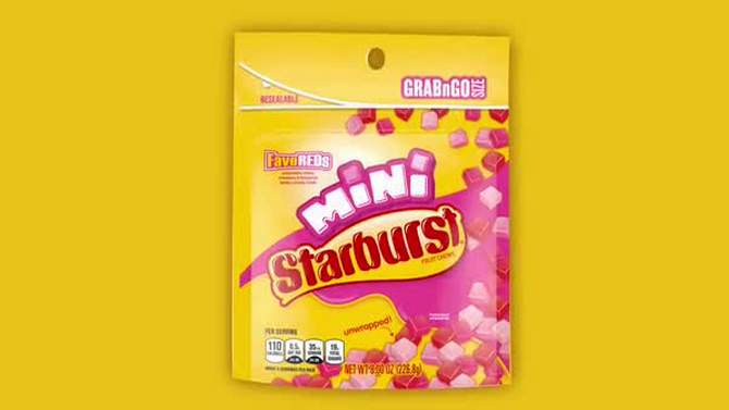 Starburst Minis FaveREDs Fruit Chews Candy - 8oz, 2 of 10, play video