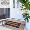 Gardenised Heavy Duty Coco Coir Doormat with Non Slip PVC Baking Embossed Welcome Design Coconut Fiber Floor Mat 18x30" - 4 of 4