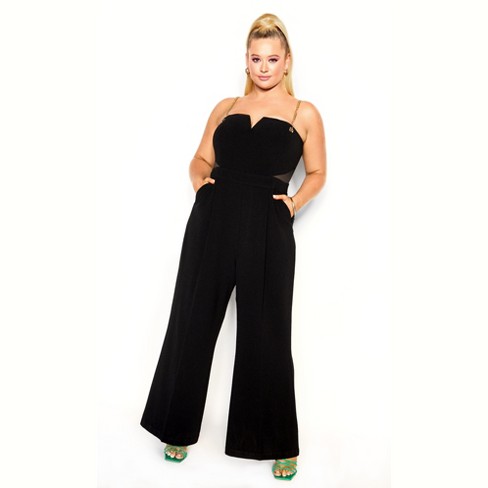 City chic hot sale jumpsuit black