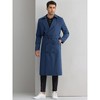 Lars Amadeus Men's Double Breasted Long Winter Classic Trench Coat with Belt - 2 of 4